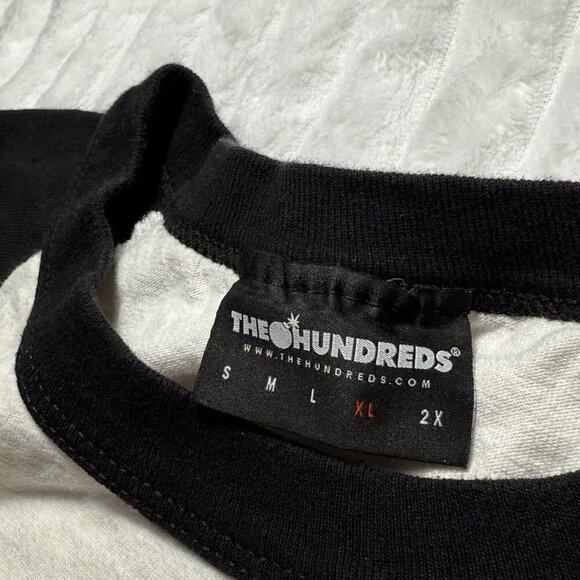 The Hundreds Raglan 3/4 Short Sleeve Men's XL Graphic T-shirt Baseball Jersey - Picture 10 of 11